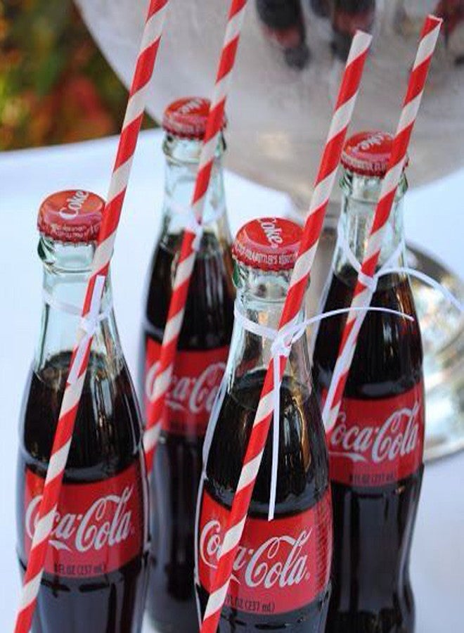 Outside the Box Papers Red Stripe Paper Straws - Valentine Party Supply - 7.75 Inches - 50 Pack - Outside the Box Papers Brand - Image 5